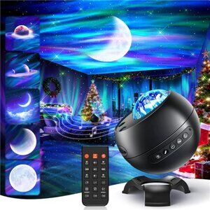 Northern Lights Projector Galaxy Projector for Bedroom, 300+Colors Modes Aurora
